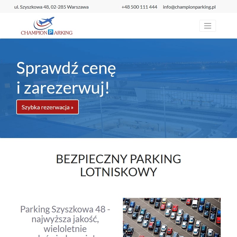 Parking lotnisko warszawa chopina w Warszawie