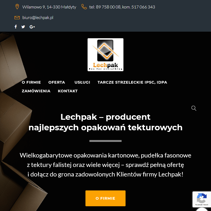 Producent opakowań z tektury