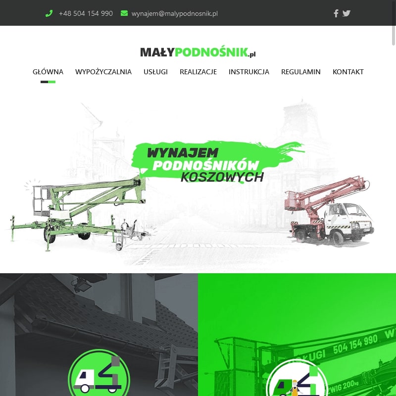 Zwyżka na przyczepie - Warszawa