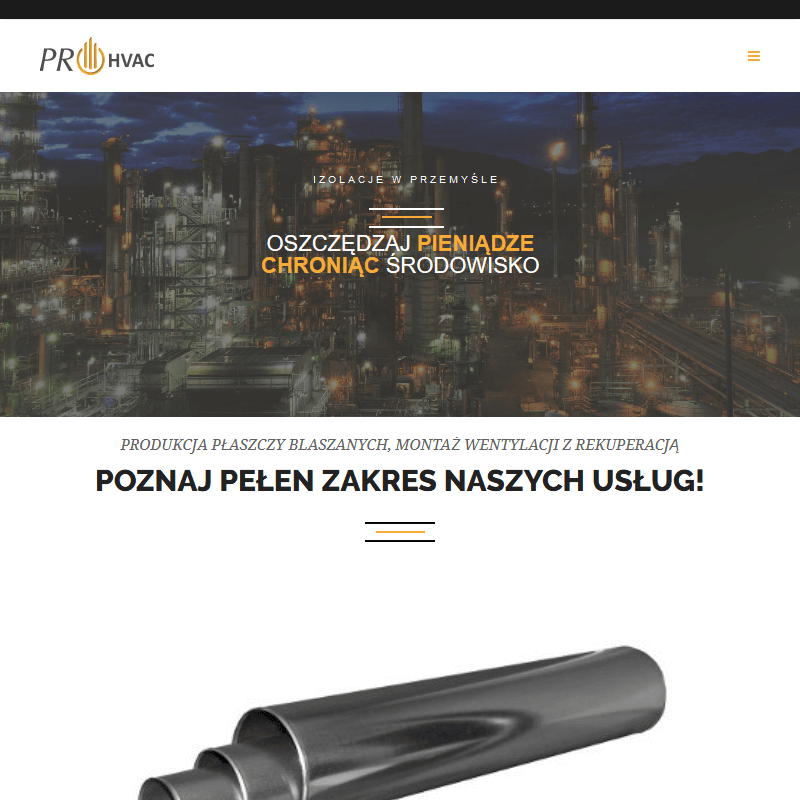 Metalowe osłony izolacji