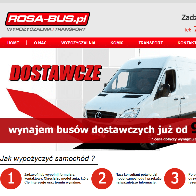 Radom - wypożyczalnia aut dostawczych