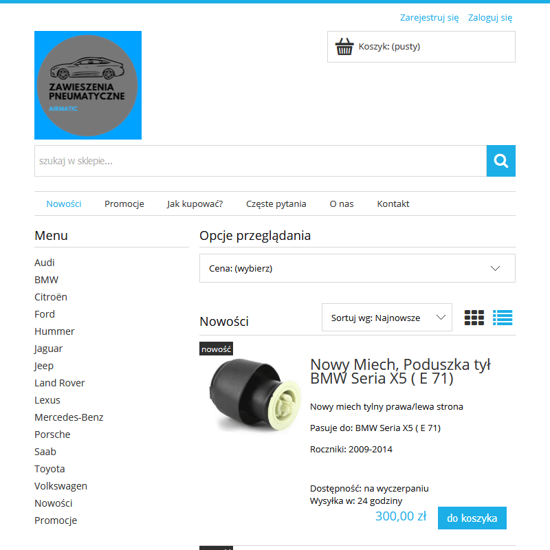 Kompresor zawieszenia land rover